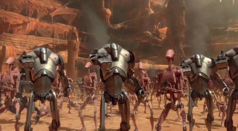 боевые дроиды звездные войны b1 b2 droideka