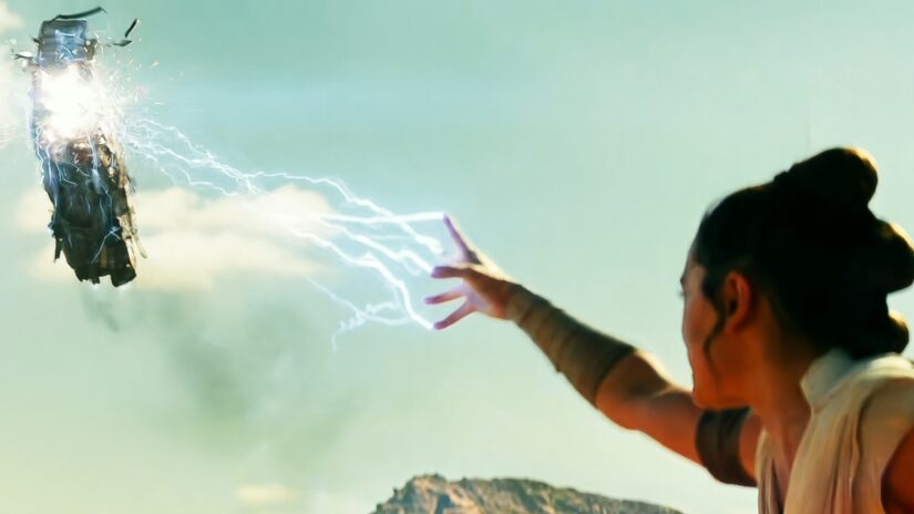 Force lightning star wars Rey