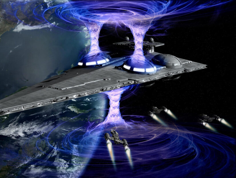 Hyperspace star wars Interdictor cruisers
