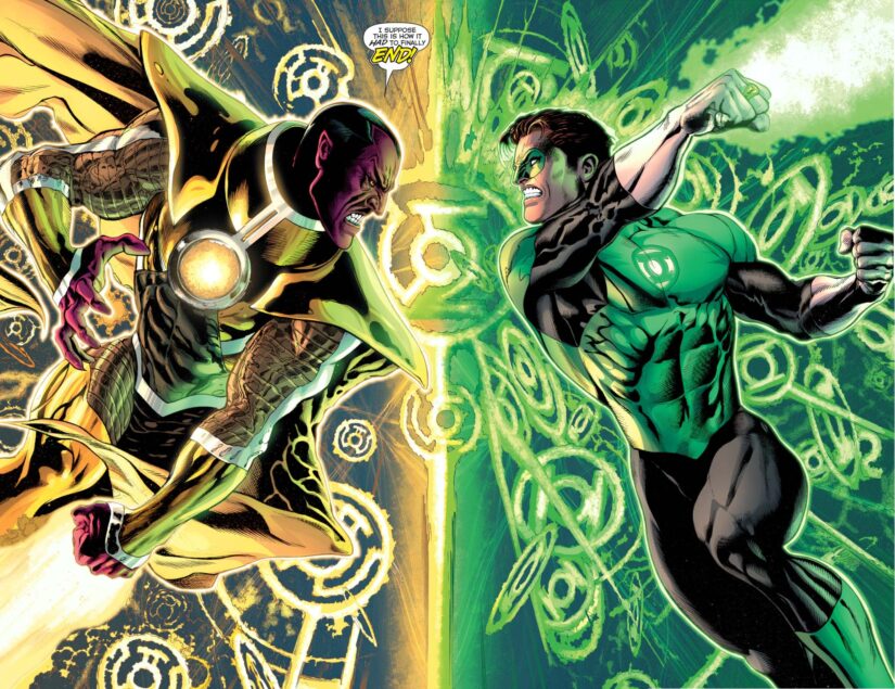 green lantern hal jordan vs sinestro