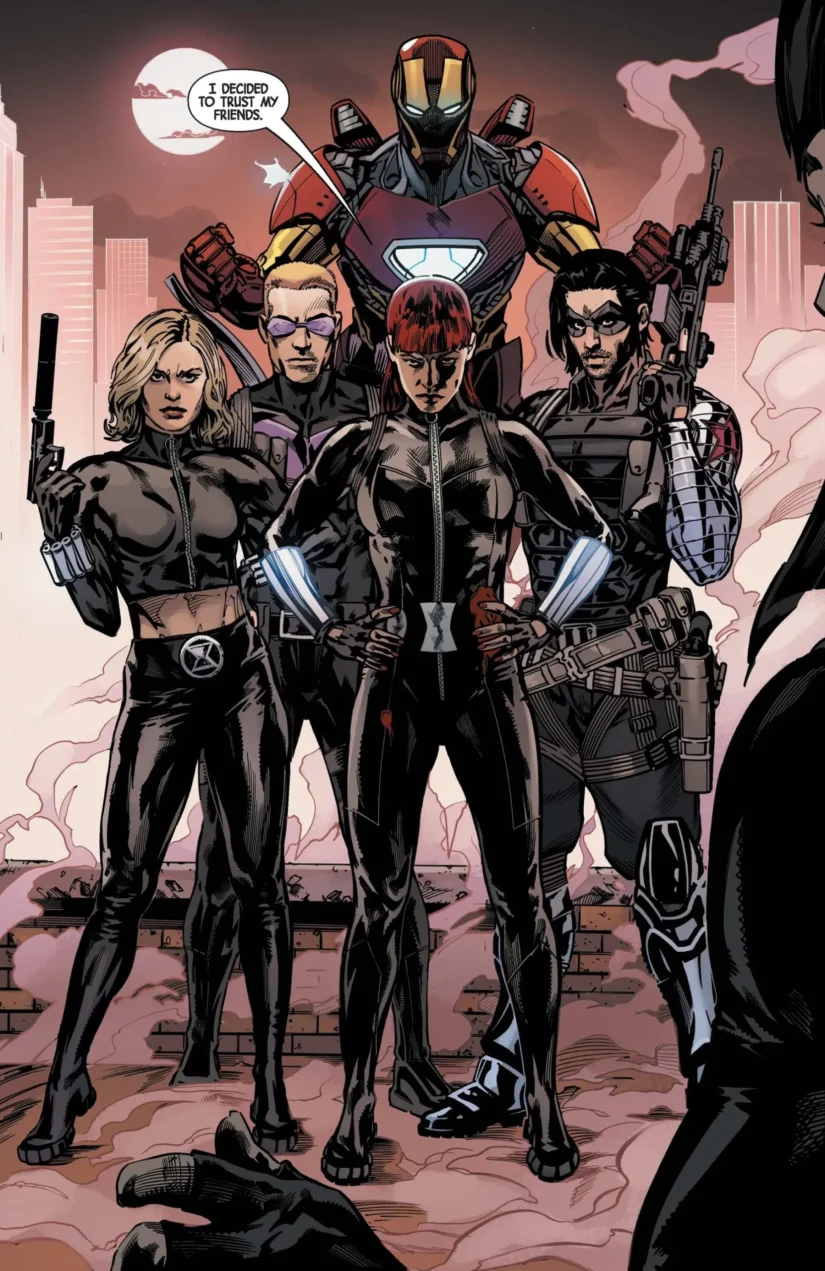 Black Widow Marvel comics allies