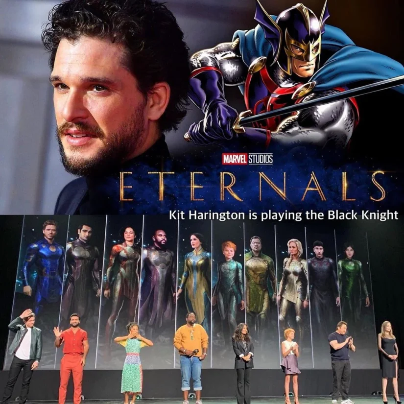Kit Harington Marvel eternals black kinght