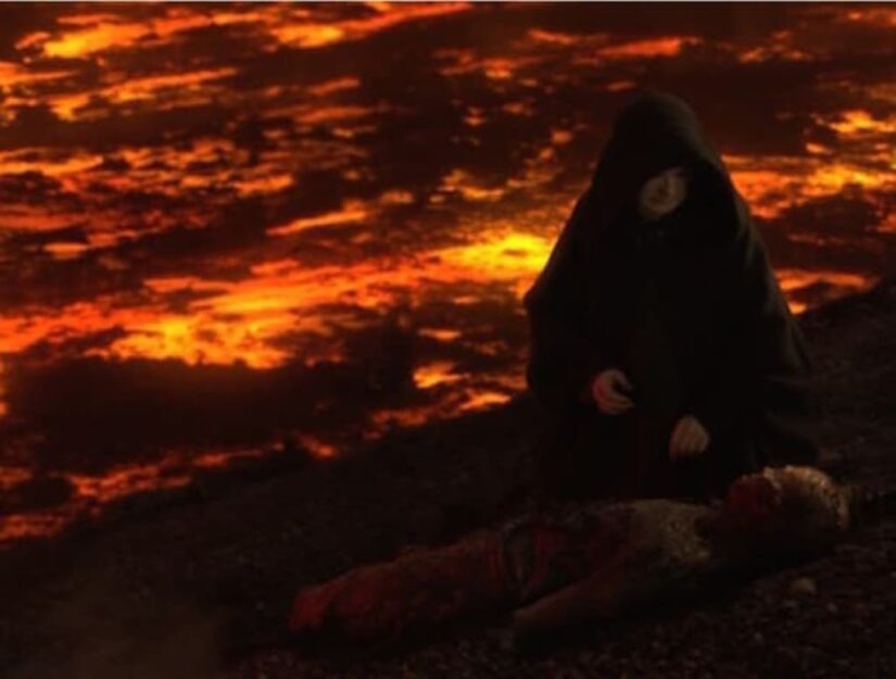 anakin skywalker on mustafar