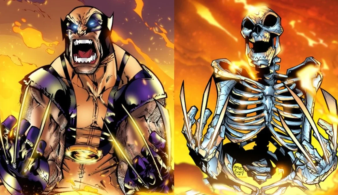 wolverine skeleton Adamantium marvel comics